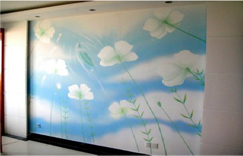 达州画墙绘怎么画好白云的蓬松感？