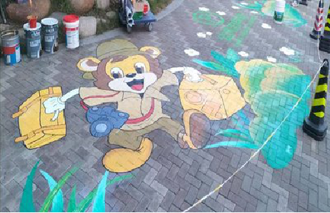 达州夏季画地面彩绘会遇到的问题