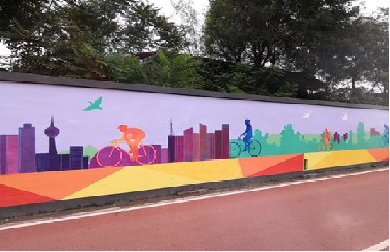 达州墙体彩绘-围墙