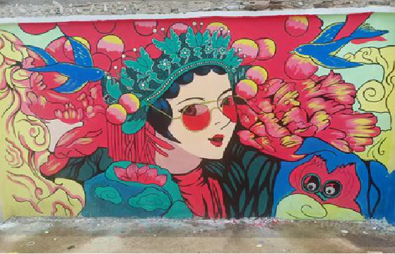 达州墙体彩绘-网红墙