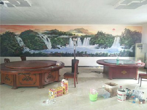 达州墙绘-写实风景