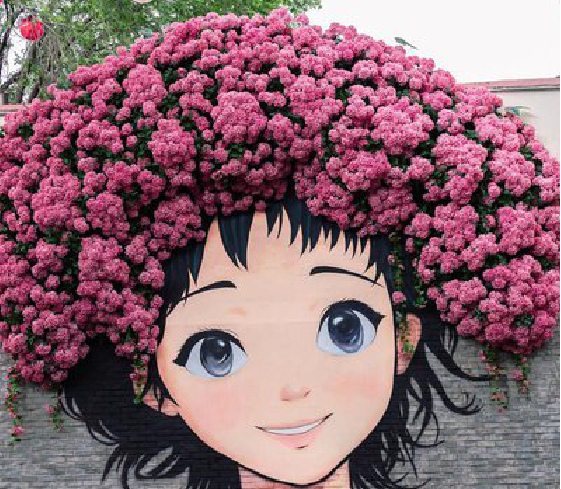 达州墙体彩绘-网红墙打卡