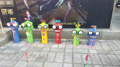 达州商业区彩绘